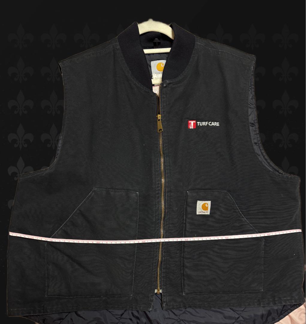 美品Carhartt ダックベスト ブラックTurf Care Toro コラボ - メルカリ