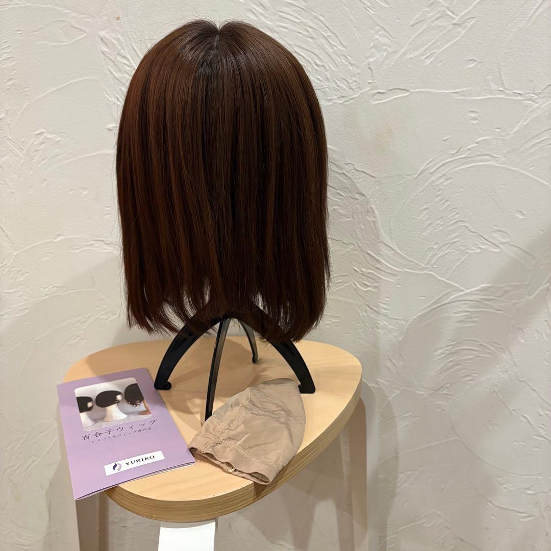 未使用未カット百合子 3DィッグサイズLプリンマロン 30cm 冷感キャップ