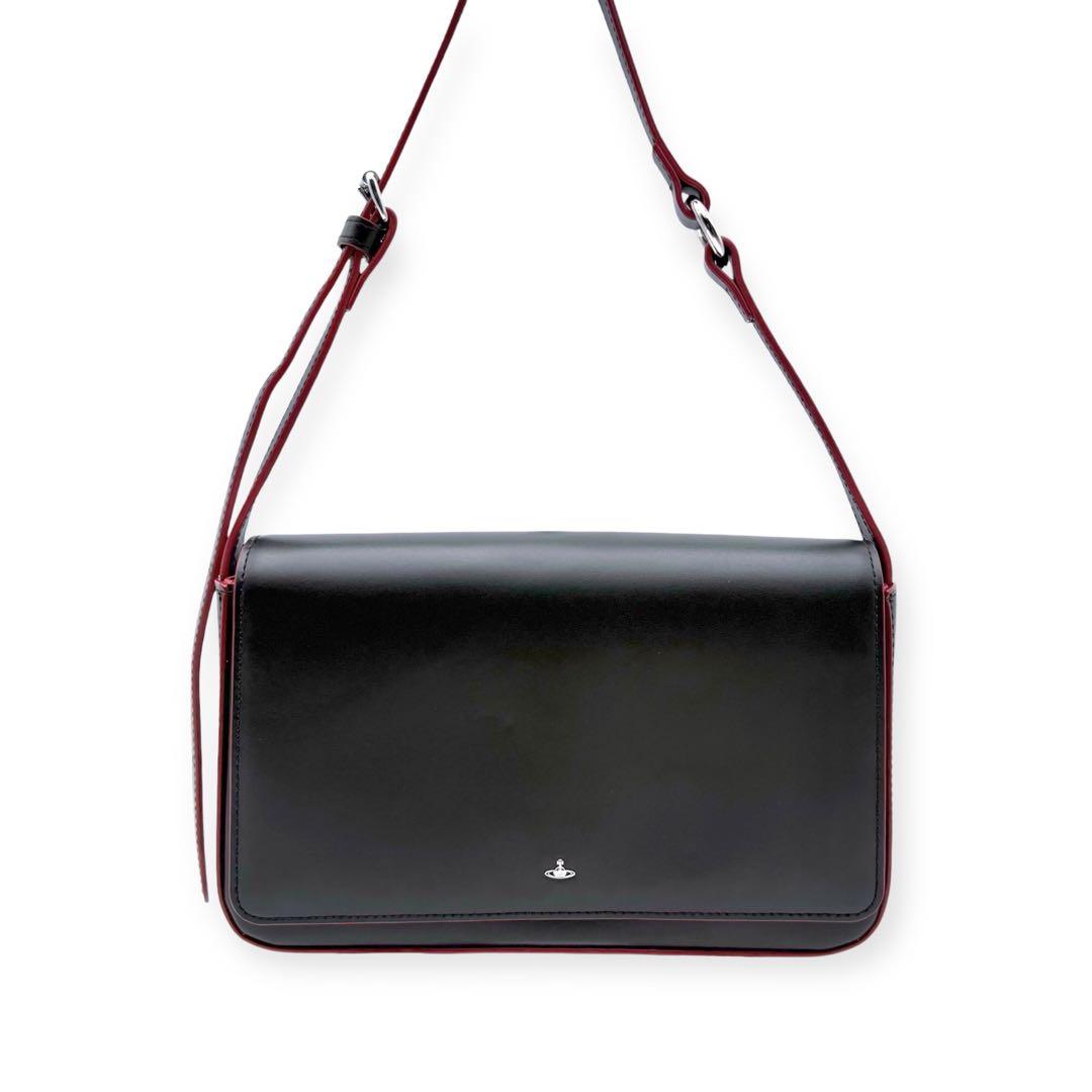 【極美品】Vivienne Westwood TINY ORB ショルダーバッグ 日本限定】TINY ORB ショルダーバッグ(ブラック)（メンズ