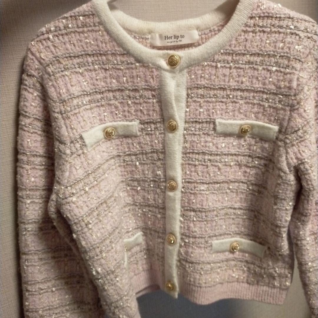 Herlipto Bristol Tweed Knit Cardigan S - メルカリ