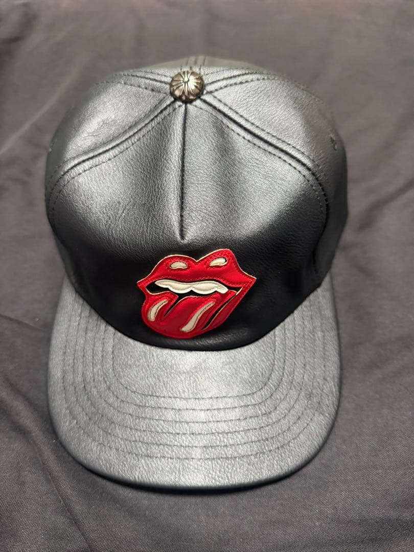 ローリング・ストーンズ ベースボールキャップ 黒 stonescap01a.jpg