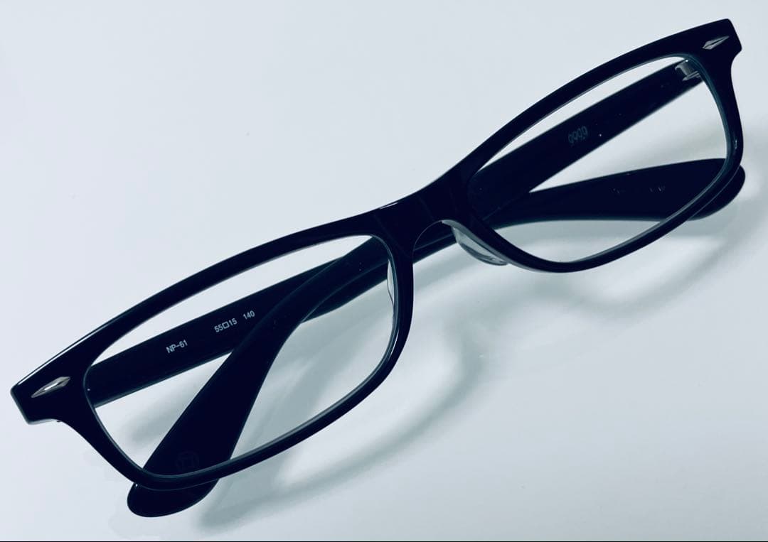 激レア！フォーナインズ 999.9 NP-61 メガネ　所ジョージさん　愛用 所ジョージさんが愛用されていた眼鏡”999.9 NP-61（ブラック）”完売