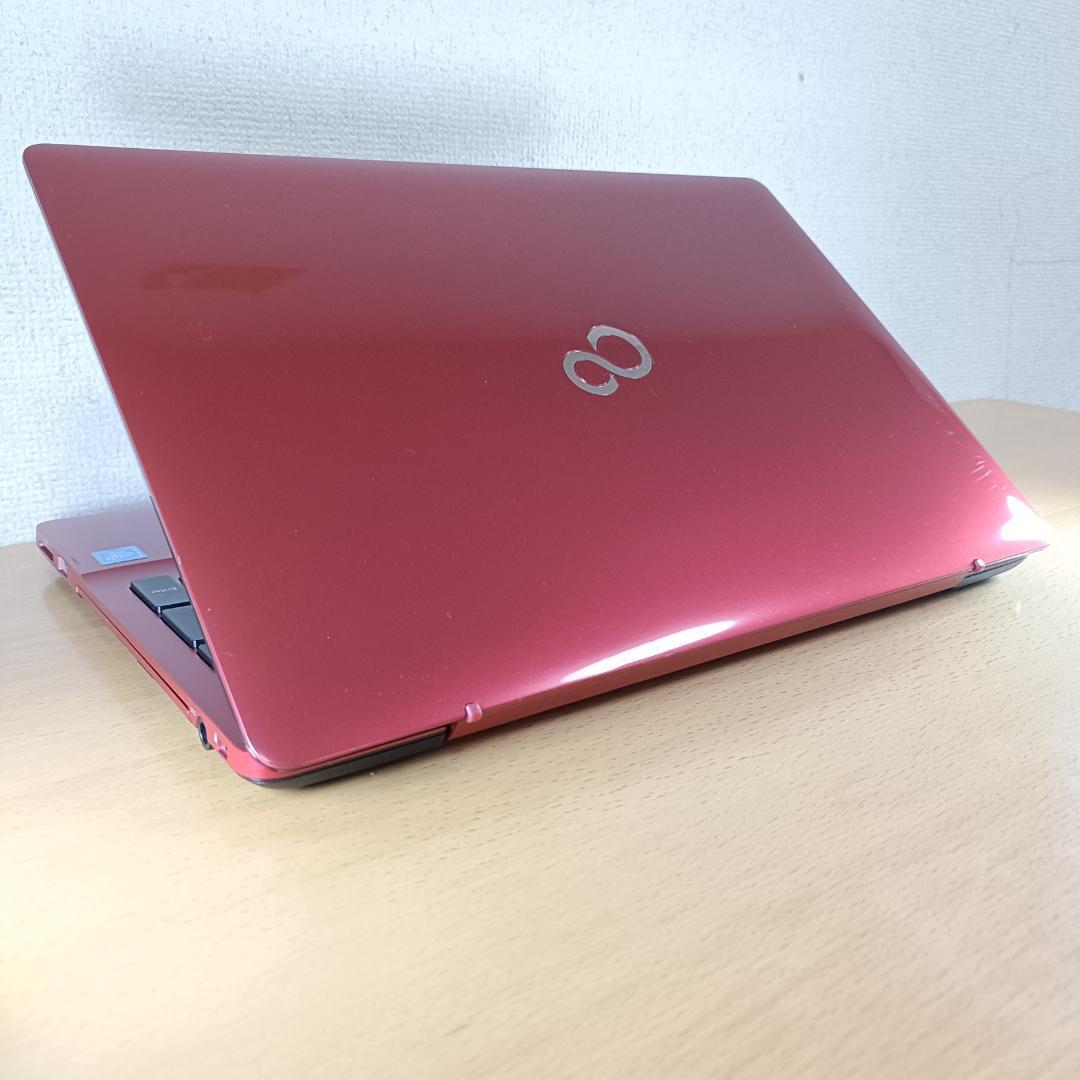 ノートパソコン Windows11 SSD 256GB Webカメラ 富士通 赤 - メルカリ