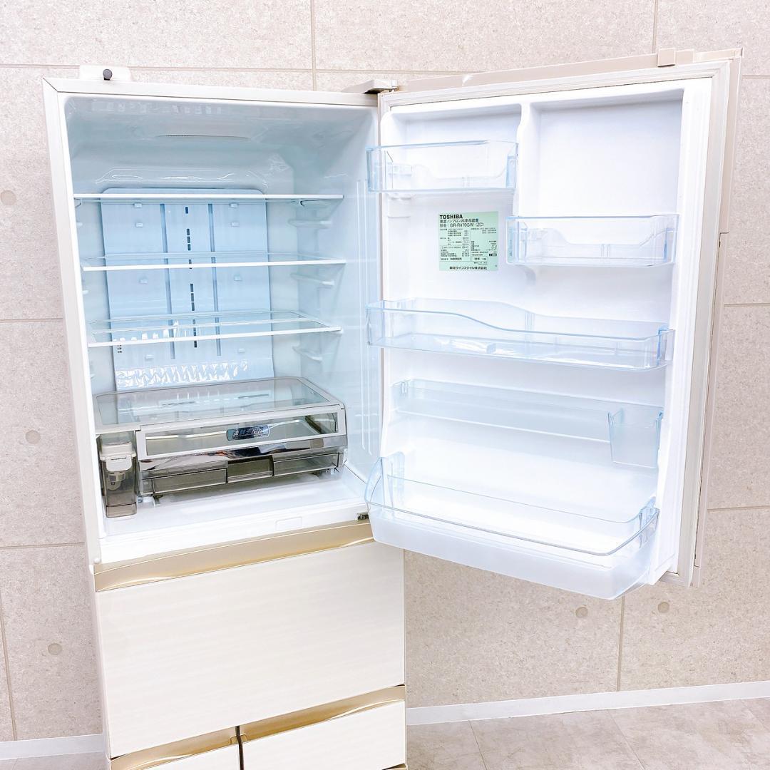 東芝 ノンフロン冷凍冷蔵庫 GR-R470GW（ZC） 465L 2019年製 - メルカリ