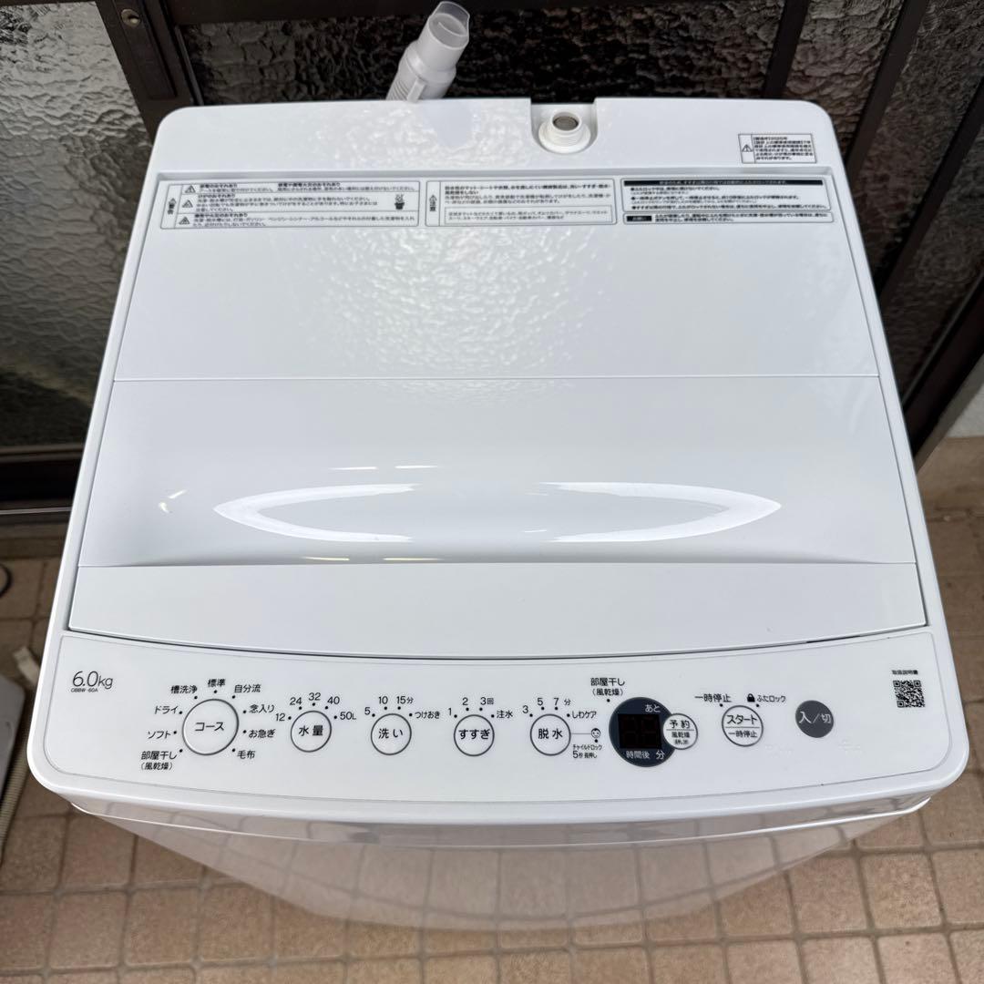 使用回数3回程 Haier 洗濯機 2025年製 6.0k OBBW-60A
