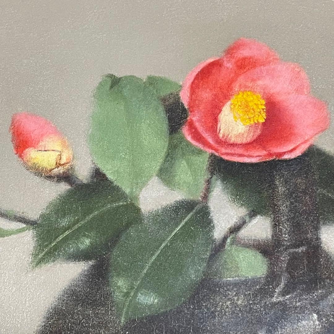 濱口清 椿 油彩 F6号 - メルカリ