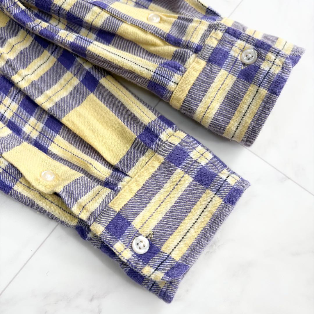 ラルフローレン】チェックシャツ ポニーロゴ コットン ゆったり 春色