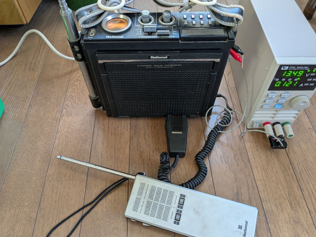 昭和レトロ National 8-CHANNEL 500mW トランシーバ 3台 - メルカリ