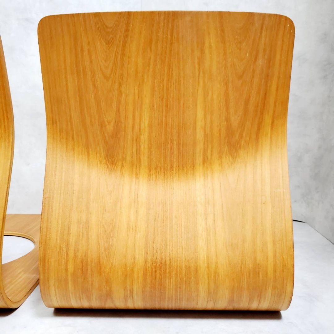 Tendo 天童木工 藤森健次 デザイン 座椅子 欅 曲木 和モダン 2脚