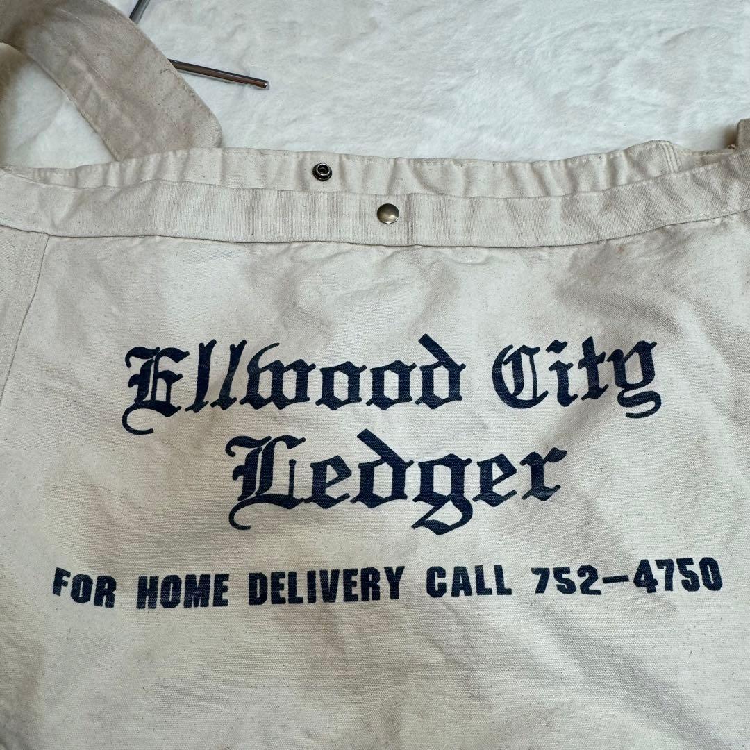 ニュースペーパーバッグ ヴィンテージ ellwood city 70s - メルカリ