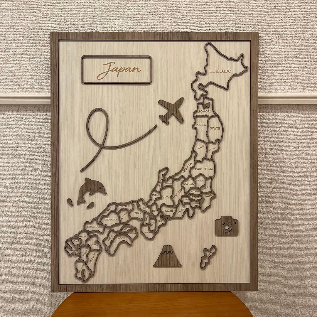 くらしなごやか トラベラーマップパズル【日本地図】 - メルカリ
