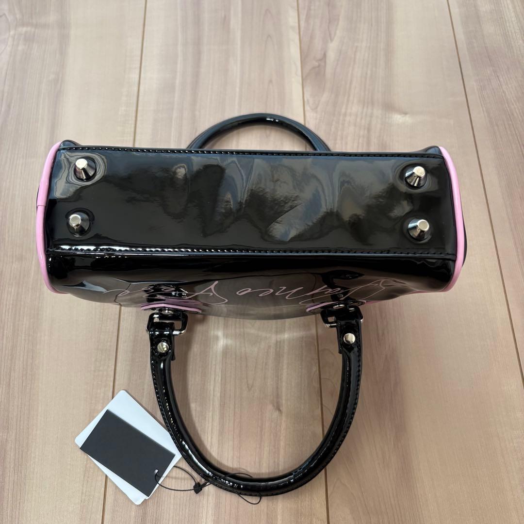 パメオポーズ アンブロ コラボ エナメル 2Way ミニボストン バッグ