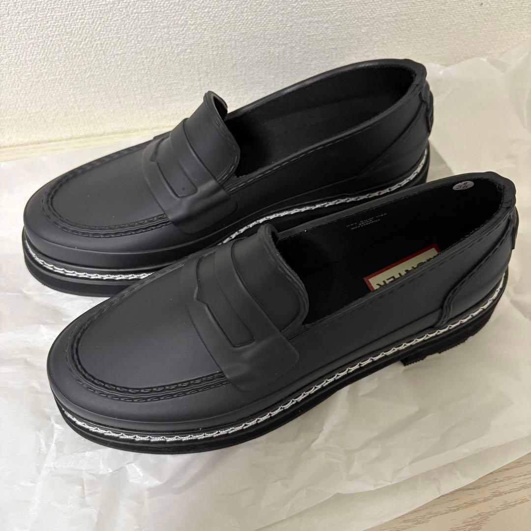 1回着用】Hunter レインローファー 23㎝ - メルカリ