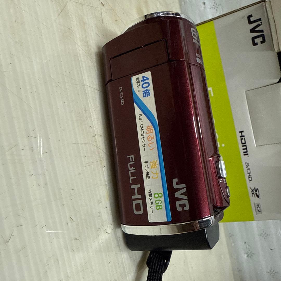 JVC GZ-E66-R ビデオカメラ フルHD 光学40倍ズーム - メルカリ
