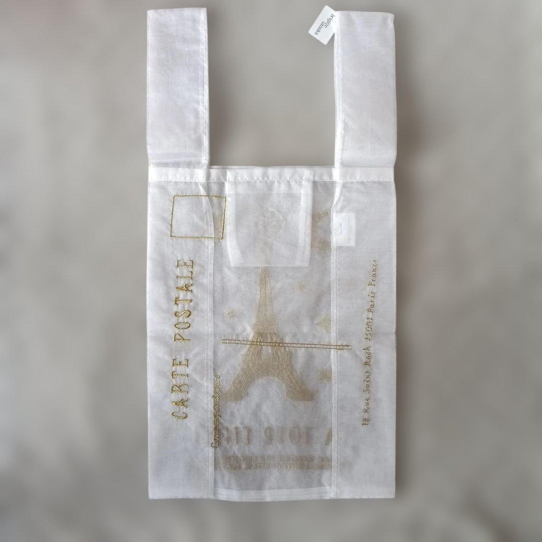 ブリジットタナカ エッフェル塔 エコバッグ オーガンジー 新品未使用