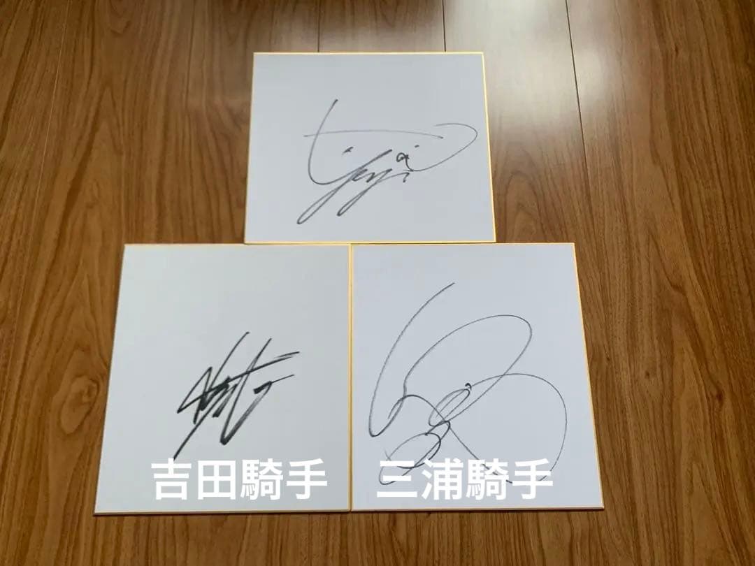 競馬 JRA 騎手 丹内祐次 吉田隼人 三浦 皇成 直筆サイン色紙 - メルカリ