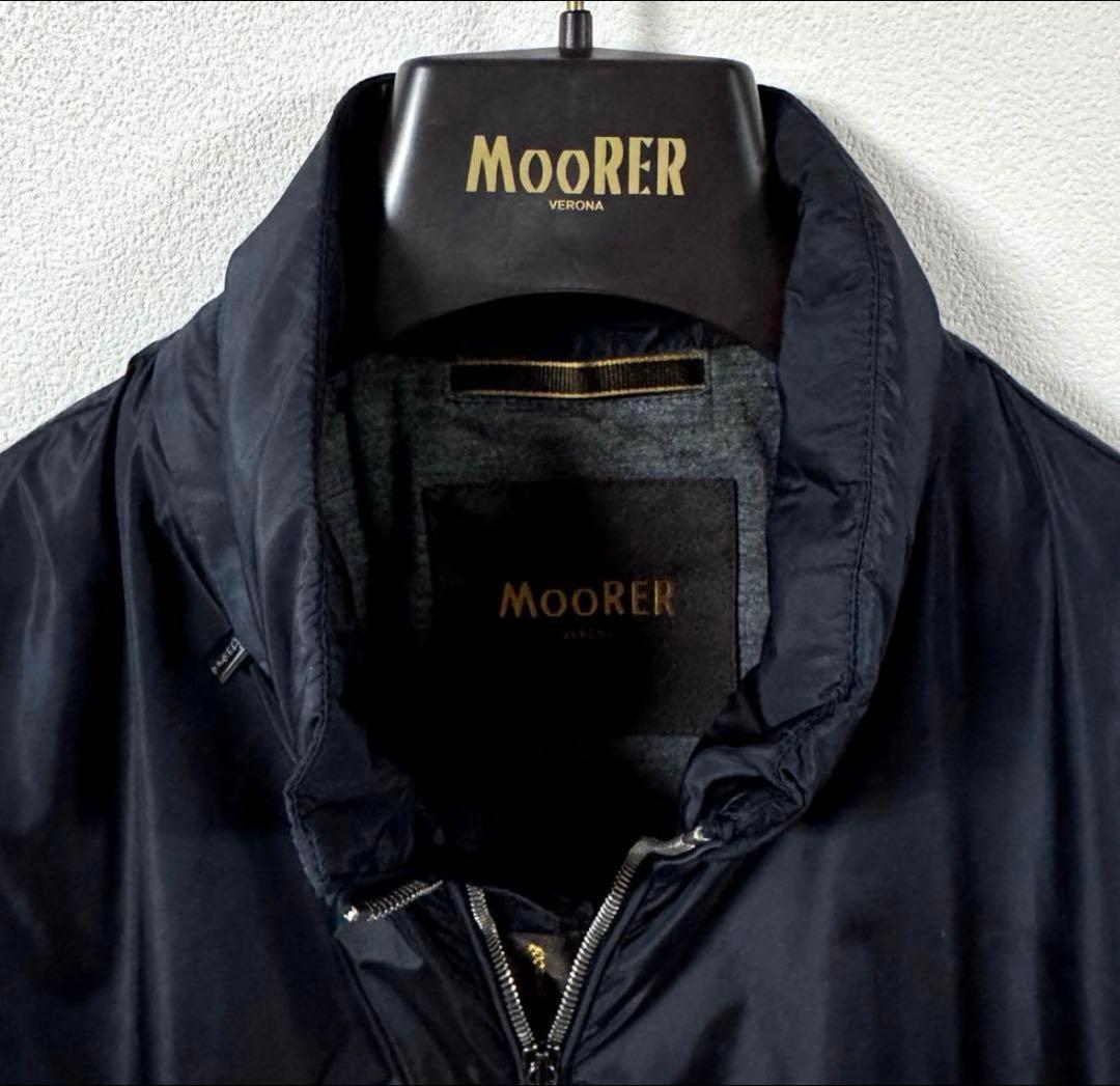 怪獣様専用✨美品✨MooRER ナイロンブルゾン ネイビー 46 スタンド