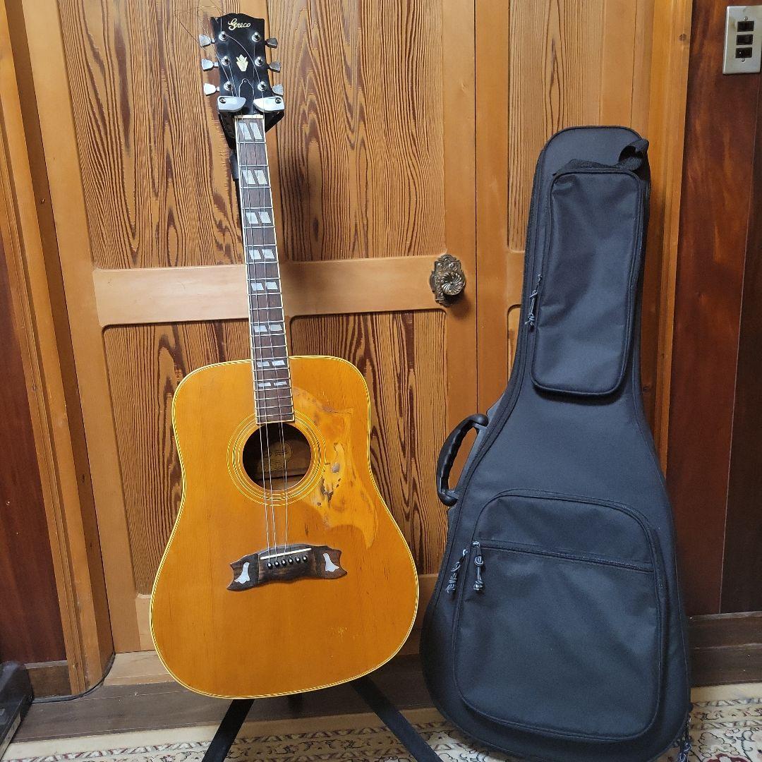 【ジャンク】greco 303 DOVE グレコ セミハードケース付き アコギ Greco 303 Dove タイプ 70年代前期 グレコのアコギ（フジゲン製