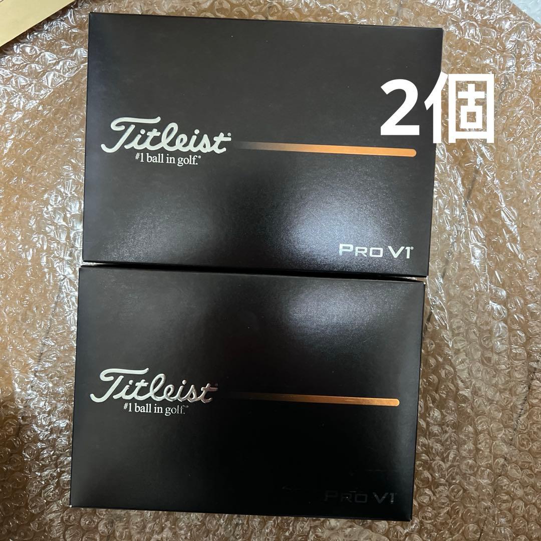 2025 TITLEISTタイトリストPROV1 プロV1 ダブルナンバー2個 Titleist（タイトリスト） PROV1 プロV1 ダブルナンバー/2ダース 2025