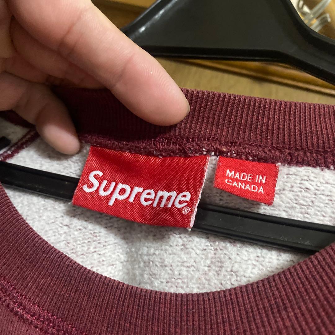 Supreme バーガンディ トレーナー Medium Supreme Medium