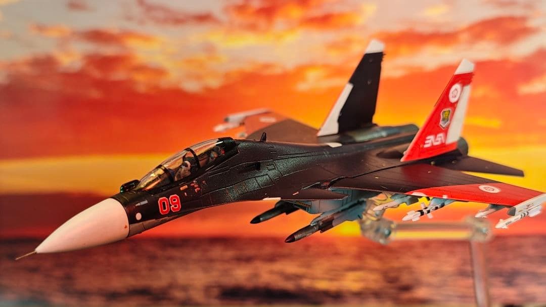 1/144 エースコンバット Su-30 ミハイ仕様 仕上げ改造品 電飾 - メルカリ