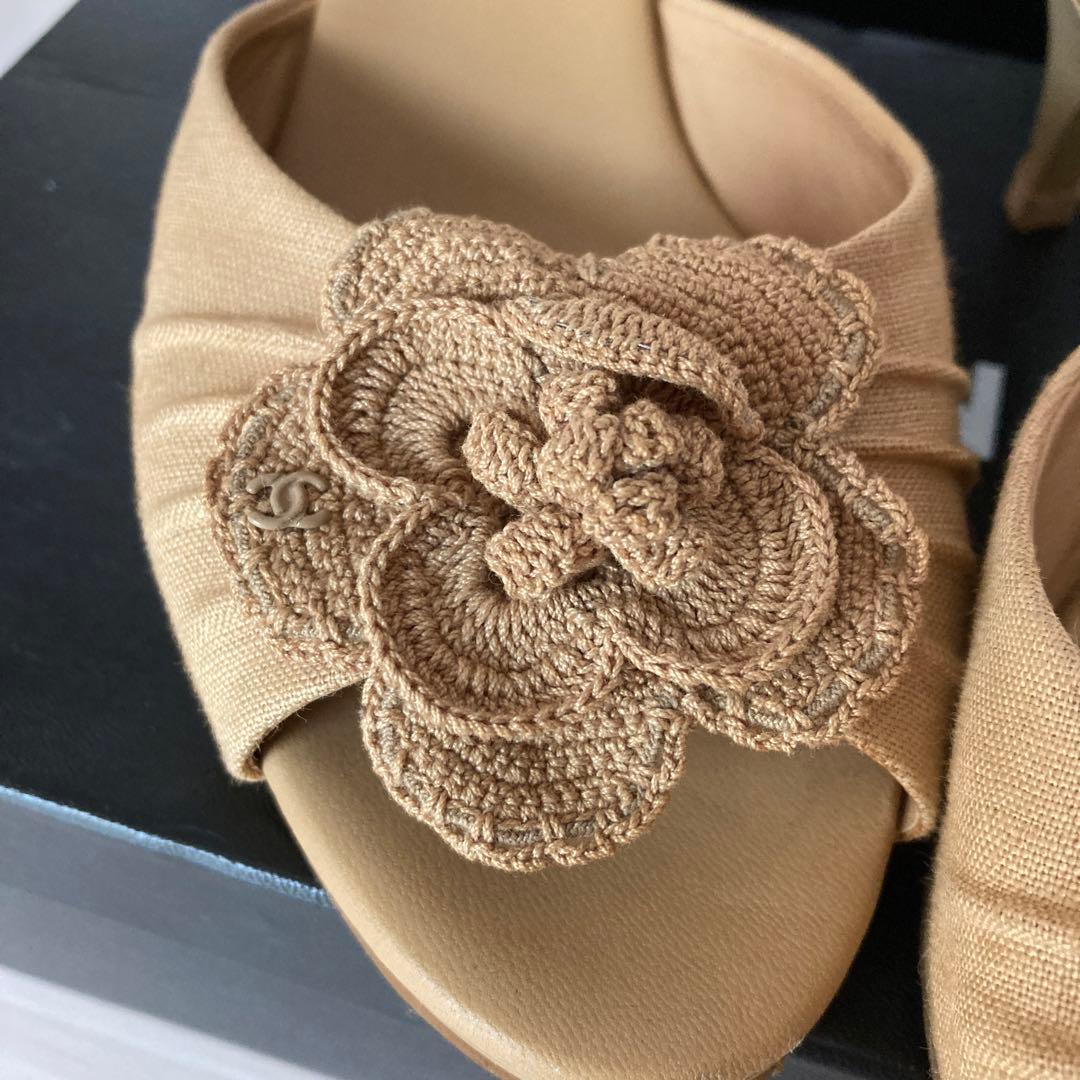 専用です！ シャネル ミュールー カメリア ココマーク6 デパート購入