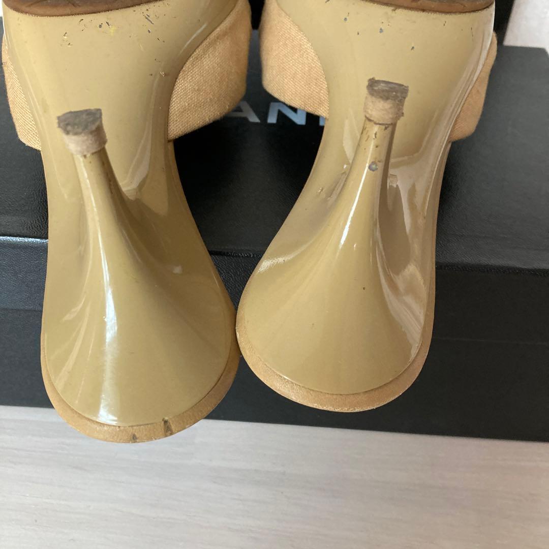 専用です！ シャネル ミュールー カメリア ココマーク6 デパート購入