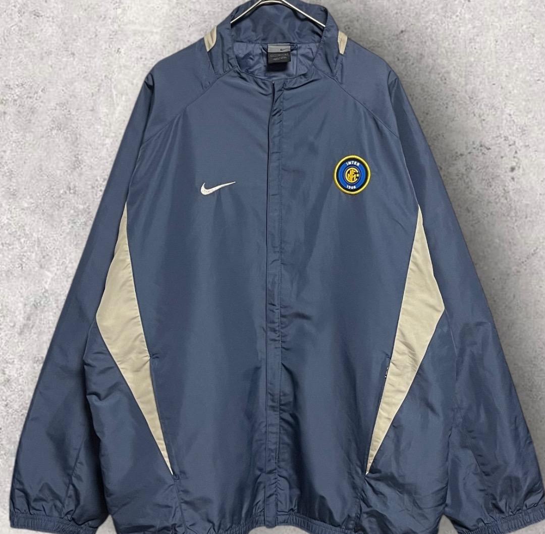 00s y2k ナイキ インテル・ミラノ 銀タグ ナイロンジャケット サッカー