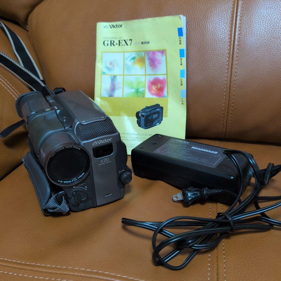 Victor GR-EX7 S-VHS-C ビデオカメラ 本体 レトロ 90年代 - メルカリ