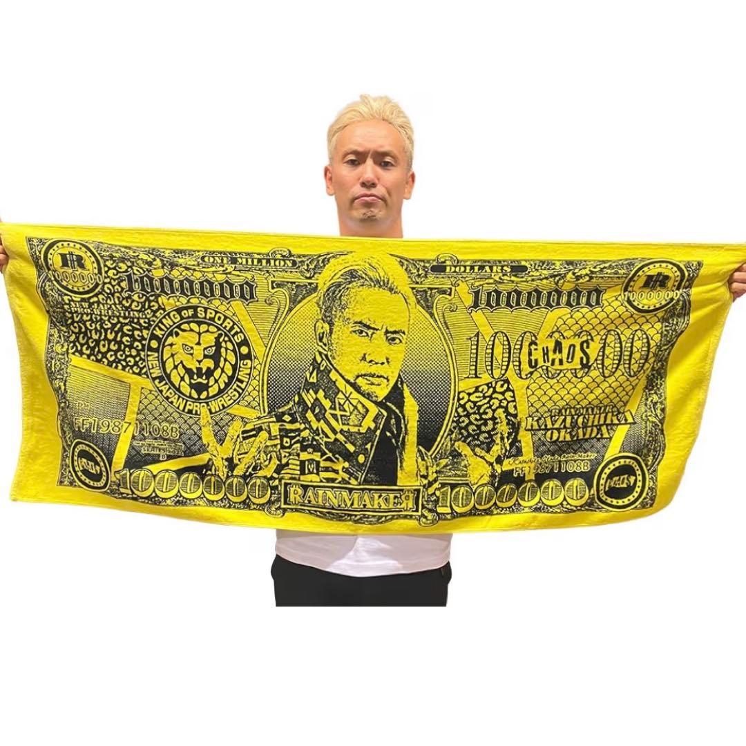 オカダ・カズチカ レインメーカー ドル バスタオル 2022 - メルカリ