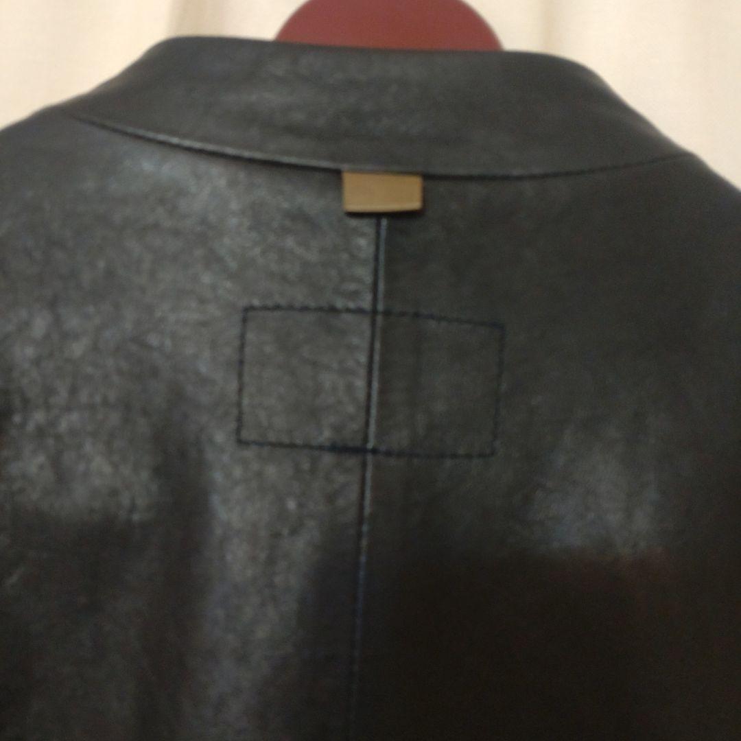 パラスパレス ラムレザー ノーカラージャケット - メルカリ