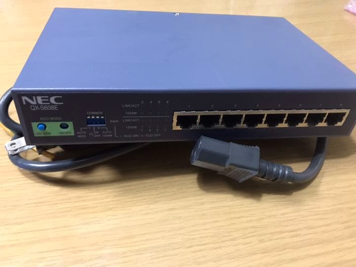 NEC QX-S608E ギガビット8ポートスイッチングハブ - メルカリ