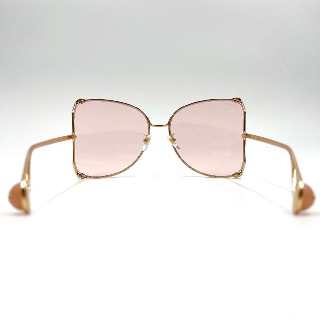 GUCCI グッチ サングラス 度なし GG0252S バタフライ ケース付き