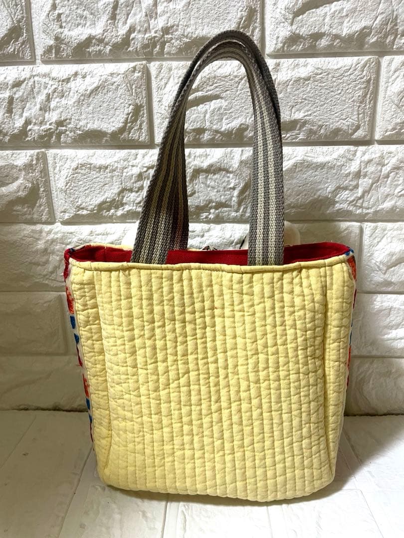 コヤンイサムチョンハンドメイドリメイクヌピ インド、刺繍、トート