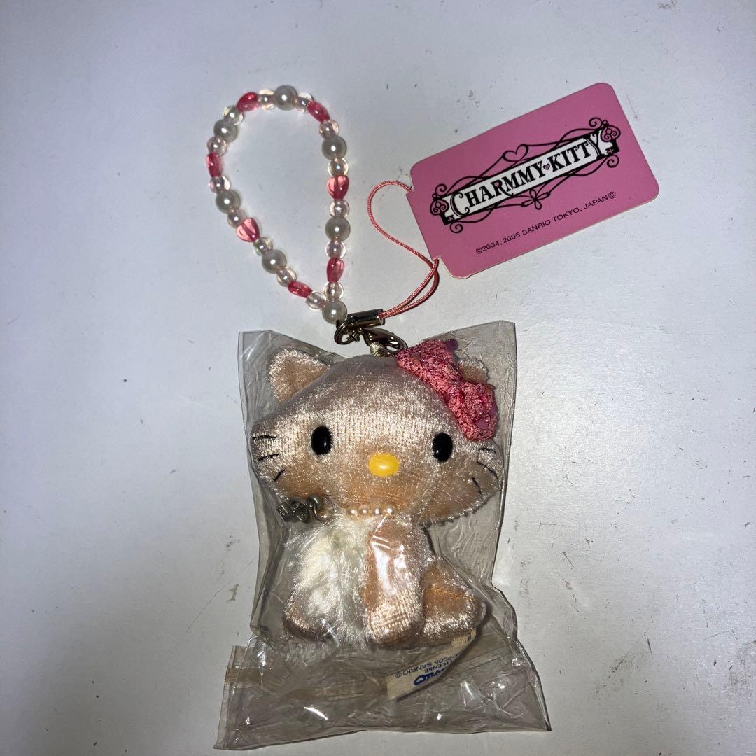 チャーミーキティ　マスコット　キーホルダー　ストラップ　新品　タグ付き サンリオ SANRIO ミニマスコットホルダー チャーミーキティ