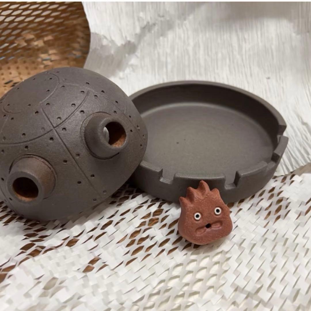 ジブリパーク 限定 信楽焼 魔女の谷 ハウルの動く城 砲台 お香立