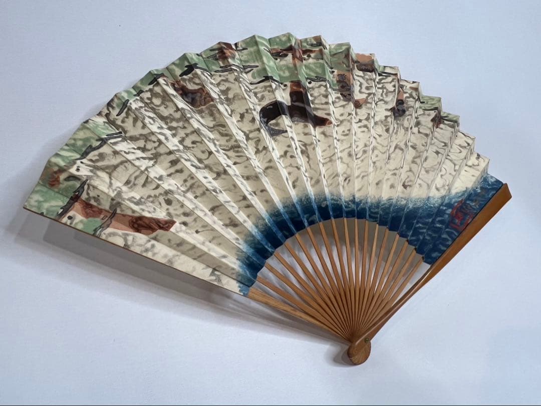 前田青邨 扇面画 日本画 帝室技芸員 文化勲章 萩岡松韻 為書 山田