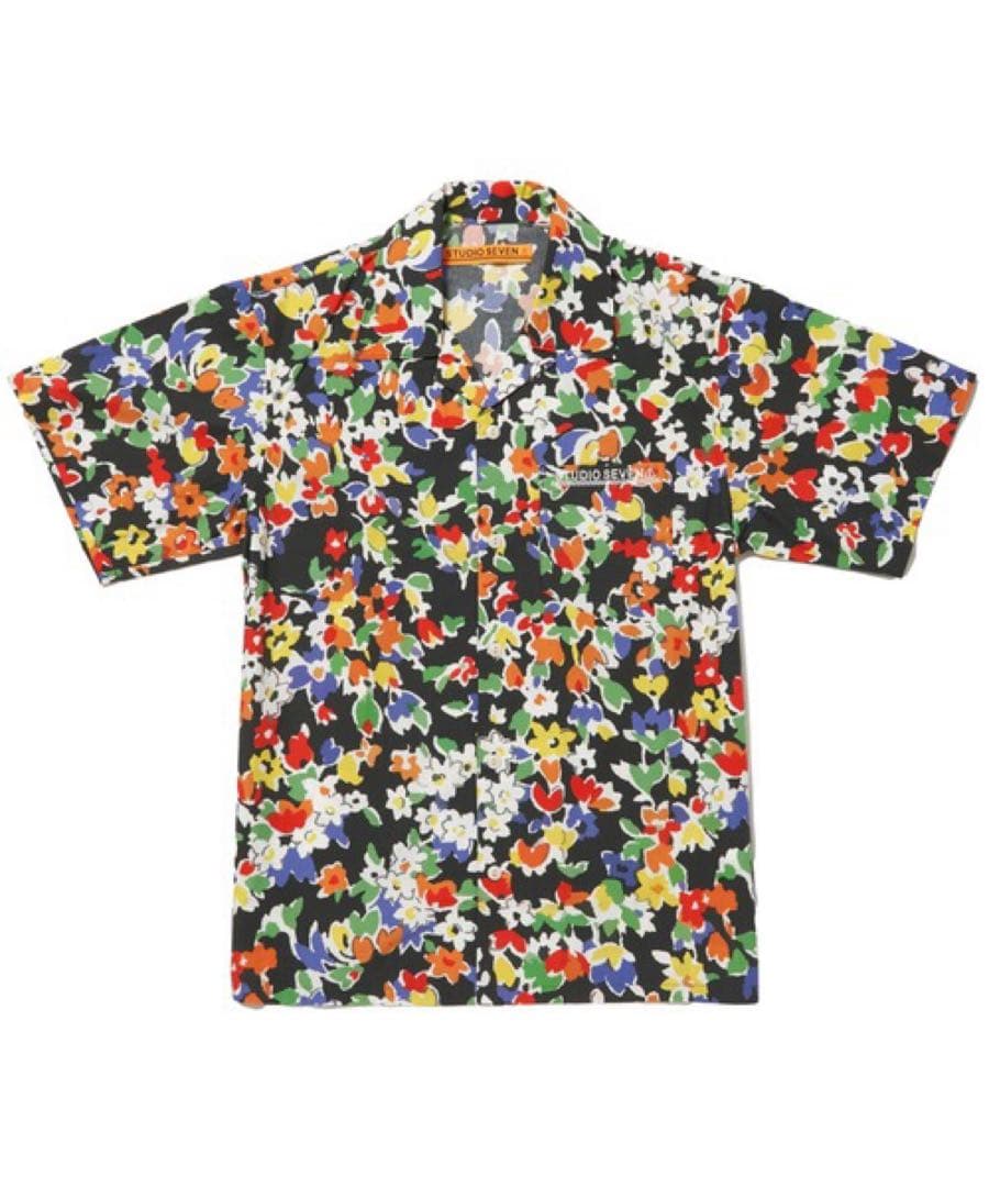 STUDIO SEVEN Big Flower Print Shirt サイズL - ミュージシャン