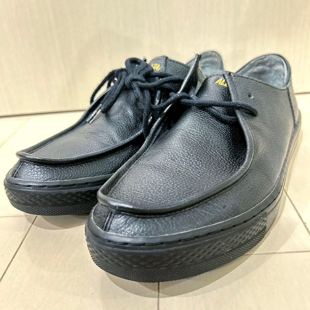 コンバース レザー モカシンシューズ ブラック 27cm 38001081_2.jpg