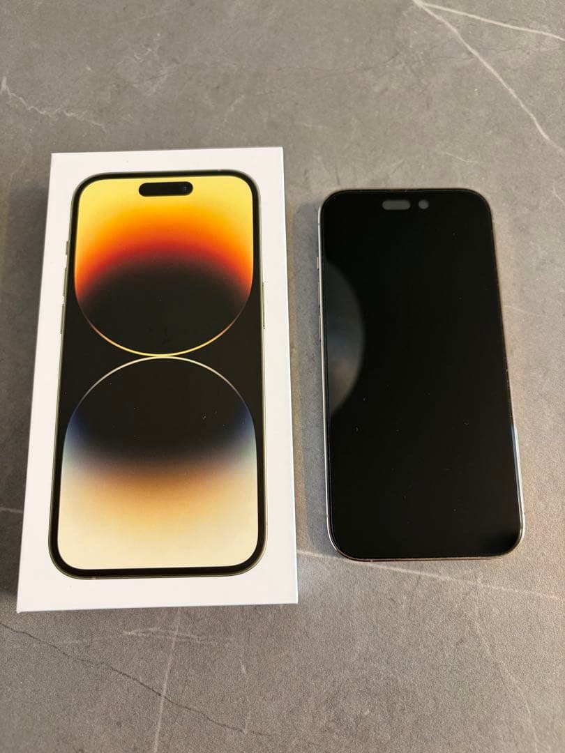 [美品]Apple iPhone 14 Pro ゴールド 本体 SIMフリー iPhone 14 Pro Max 1TB - ゴールド（SIMフリー）[整備済製品] - Apple