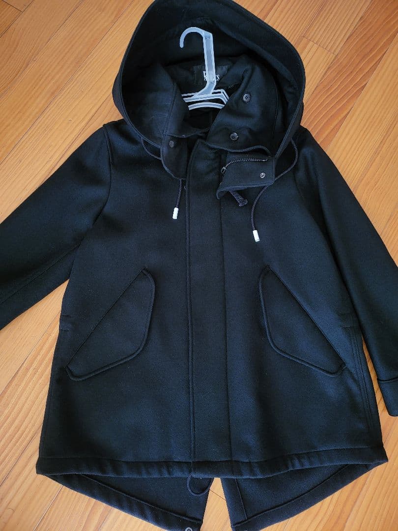 限定値下げTHE RERACS★ウール素材モッズコート　ブラック 中古・古着通販】THE RERACS (ザ リラクス) モッズコート ブラック