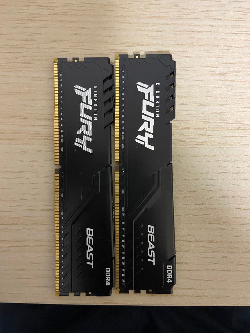 Kingston Fury beast ddr4 32gbx2枚 Kingston FURY Beast 32GB (2x16GB) 3200MHz DDR4 CL16 Desktop Memory