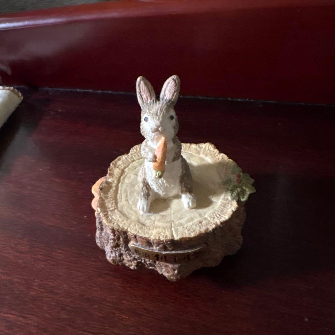 小樽オルゴール堂/ウサギのフィギュアオルゴール - メルカリ