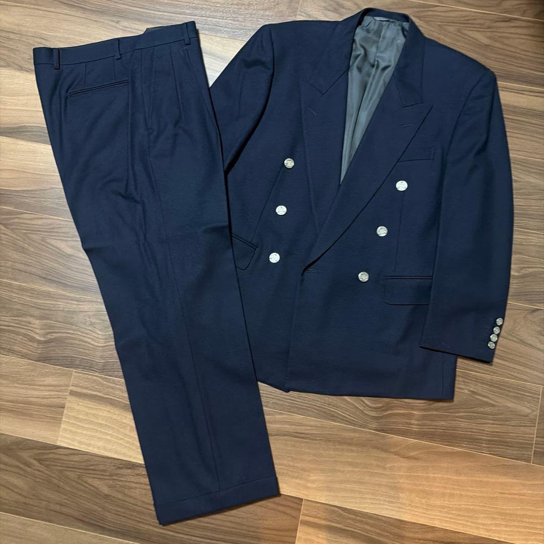 Christian Dior ダブルスーツ ネイビー セットアップ - メルカリ