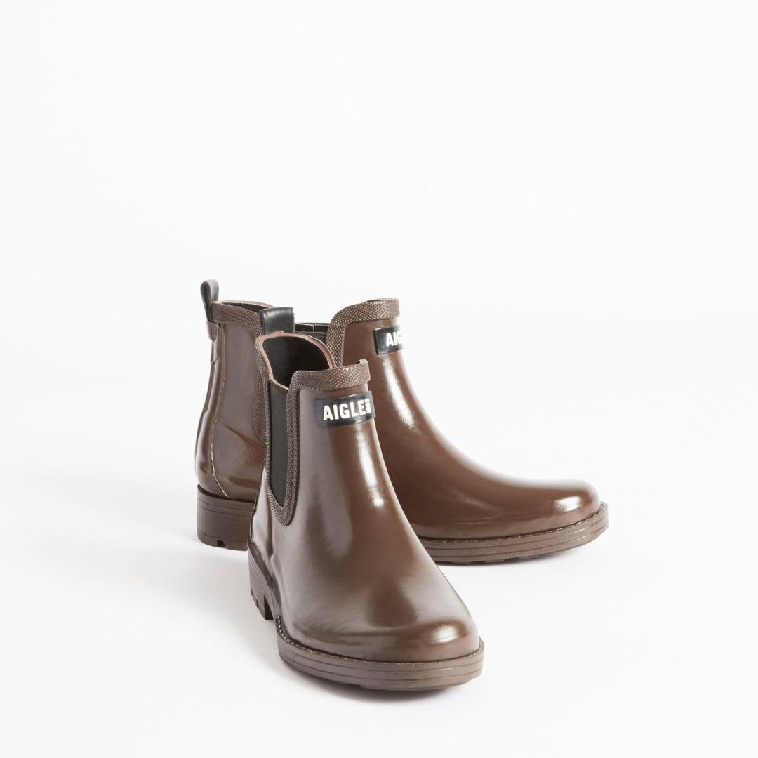 【現行品】AIGLE エーグル カーヴィル2 レインブーツ 38 ラバー■美品 AIGLE（エーグル） 長靴 レインブーツ CARVILLE2 全天候対応 防水