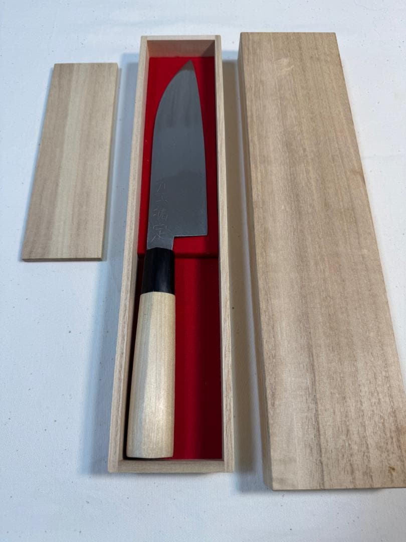 文化包丁 備前長船 「刀工祐定」日本刀包丁 刃渡り18CM - メルカリ