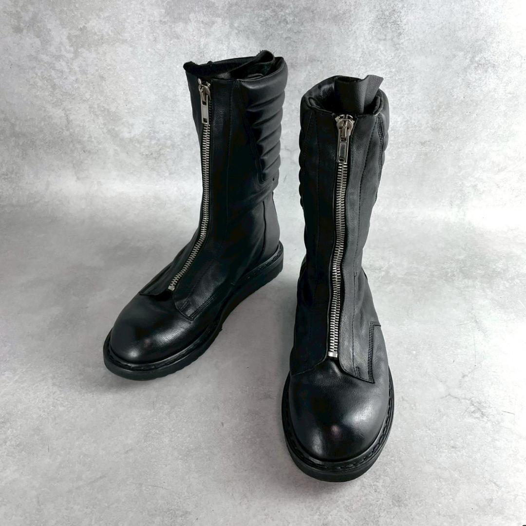希少　リックオウエンス　バスケットクリーパー　センタージップ　ブーツ　黒ブラック 希少 リックオウエンス バスケットクリーパー センタージップ ブーツ