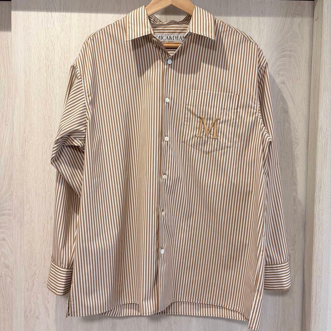 美品】MICA&DEAL(マイカ＆ディール）ストライプ 柄シャツ 長袖 - メルカリ