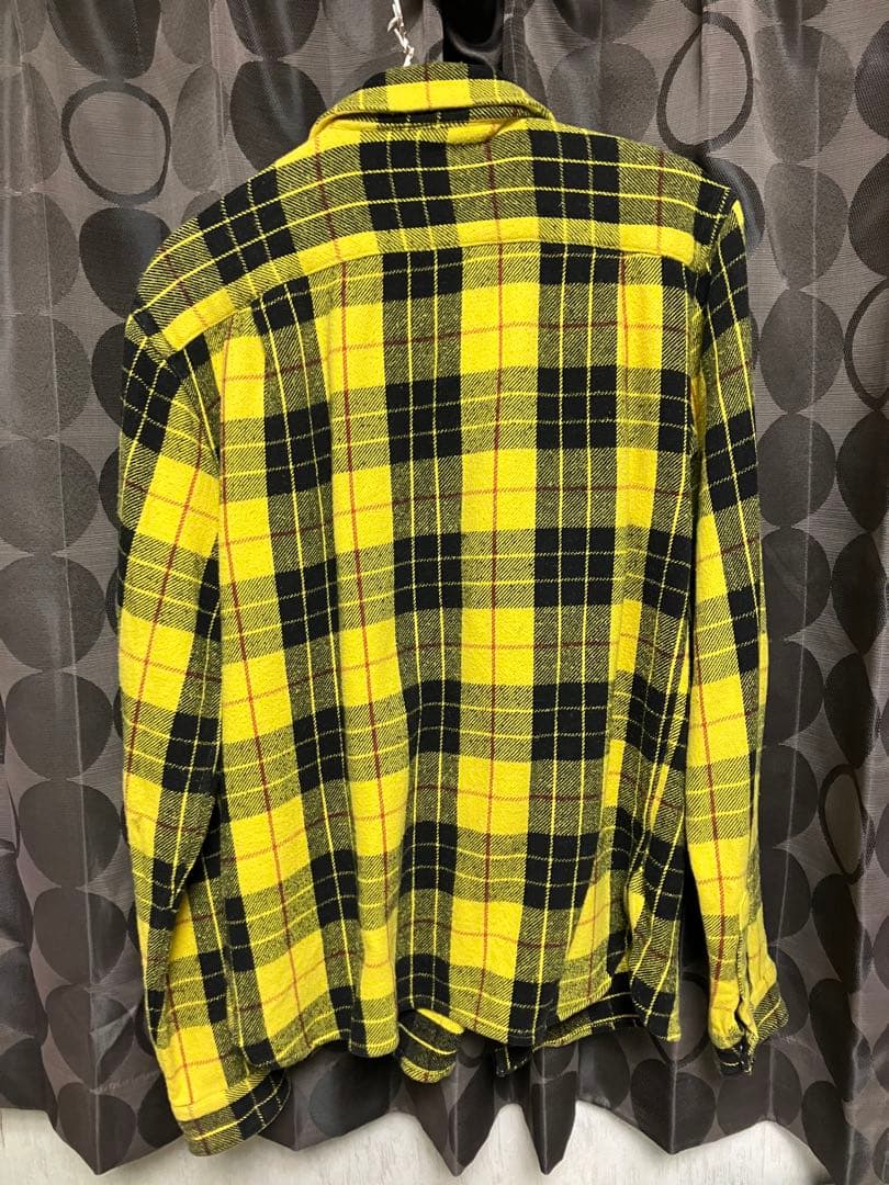 NINE CLOUD ネルシャツ イエロー 黄色 チェック キムタク プライド