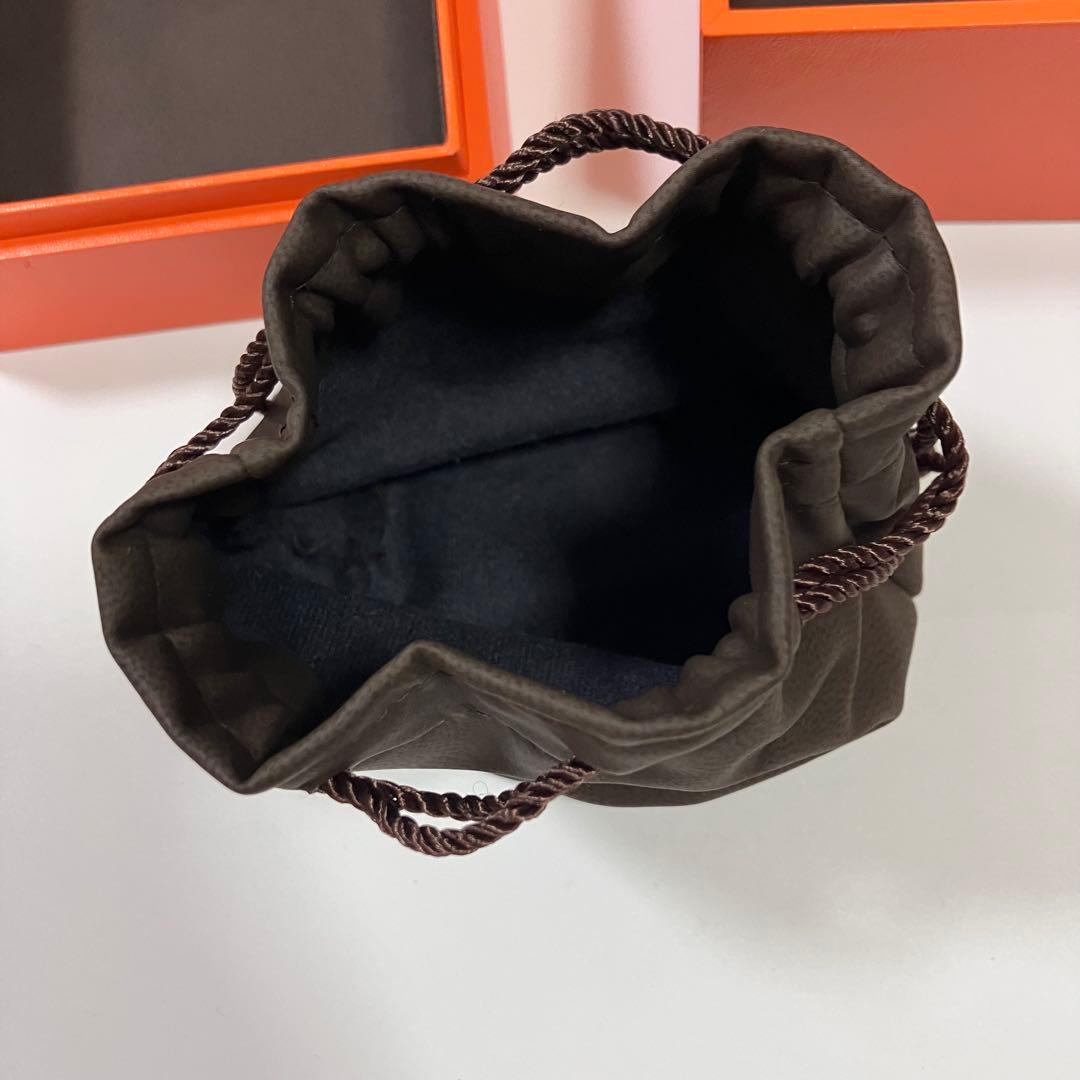 美品 エルメス アクセサリー入れ 巾着袋 空箱 レザー調 ジュエリー